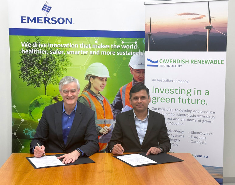Emerson et Cavendish Renewable Technology pour stimuler l'innovation dans les applications de l'hydrogène